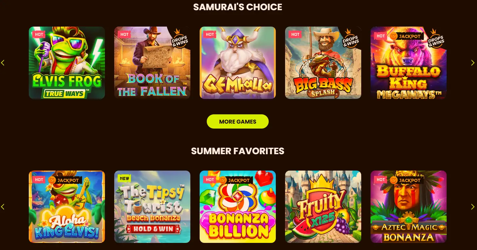 Jogos de slot mais populares do verão